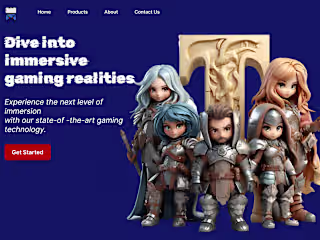 Landing page 