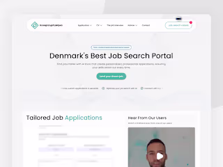 Ansogningshjaelpen (Application help)