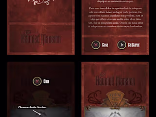 App design and website concept for the Haunted Mansion