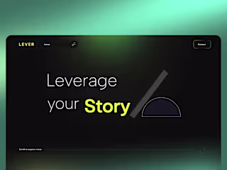 Lever Brands - A personal brand elevator agency web design