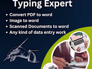  Expert Data Entry professional for Copy Paste and Tasks