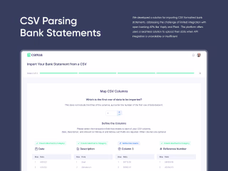 CSV Parsing Bank Statements on Behance