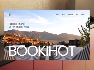 Minimal Hotel Booking Web UI Design