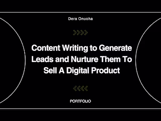 Content Writing Sequence to Generate Leads for Digital Product
