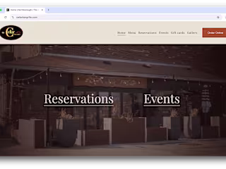Restaurant Website