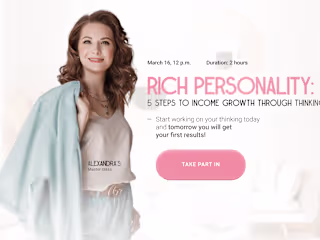 Landing Page for a Masterclass