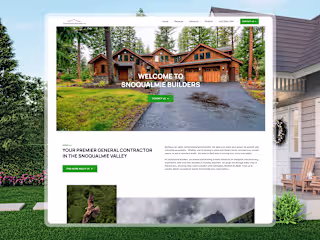 SnoqualmieBuilders: Website design