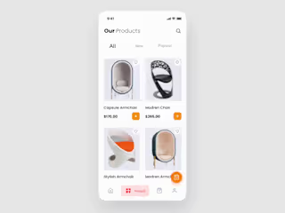 E commerce mobile app