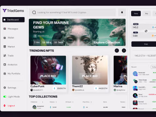 Crypto and NFTs Dashboard UI Design (Web3) on Behance