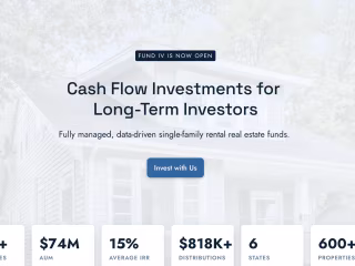 Framer website for real estate investment company