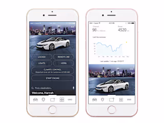 BMW mobile app design