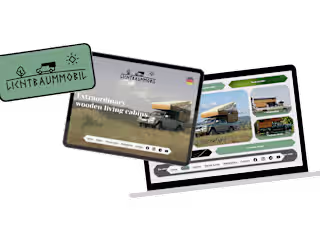 Lichtbaummobil, Logo, Web Design & Development (Custom Coded)