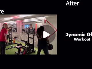 Dynamic glute workout montage for instagram