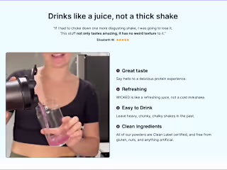 WICKED Protein - Bundle Landing Page
