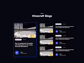 Minimalist Blog Page Design