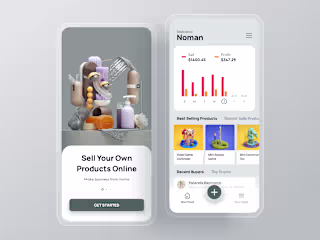 Multi Vendor eCommerce Mobile Application UI Design