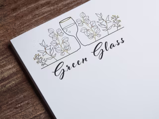 Green Glass - Logo, Branding, & Flyer