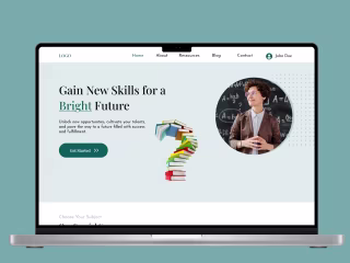 Website concept for school