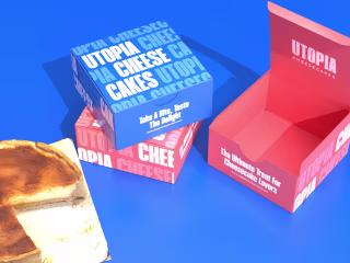 Utopia Cheesecake-Packaging Design on Behance