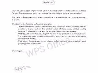 Senior HR Inter