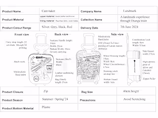 Tech pack & Technical Drawings ( Footwear + Bags)