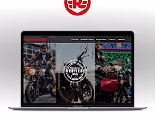 Royal Enfield: Hunter 350 - Landing page