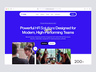 HR Landing Page Animation