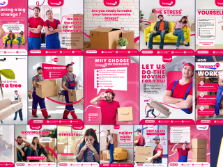 Social media content for a leading removal company in the UK