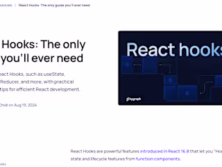 Blog Post - React Hooks: The only guide you’ll ever need