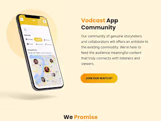 Vodcast Community - Figma Web Design
