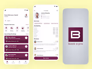 Book a Pro | UI/UX Designer & App Developer
