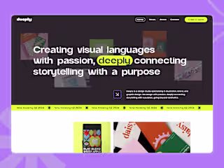 Deeply Design Studio - Website Design