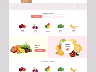 Fresh (Grocery Shopping) Landing Page :: Behance