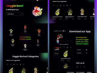 Veggie Rescue Bowl Web Design