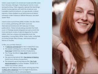 Website Bio/About Me Authorship