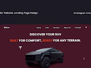Car Landing Page Design.