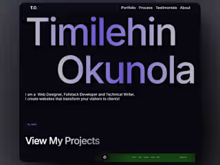 Portfolio Page - Framer Website