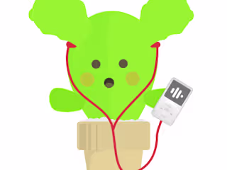 Grassina with iPod