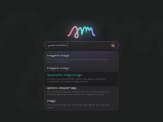Search Bar - "Generating with AI"
