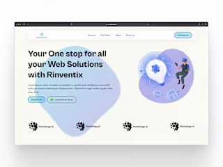 AI/Web Development Agency – Modern Landing Page Design