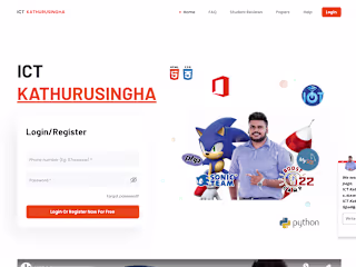 ICT Kathurusingha E-Learning Platform Development