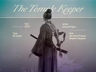 (School Project) Game 3D | The Temple Keeper