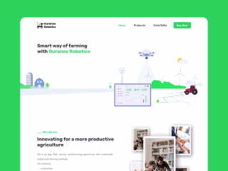 Ouranos Robotics | Website UI Design
