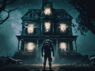 Custom Game concept art of a Horror game