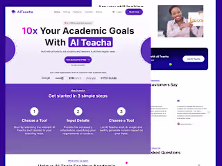 AI Teacha - Dashboards and Landing Page