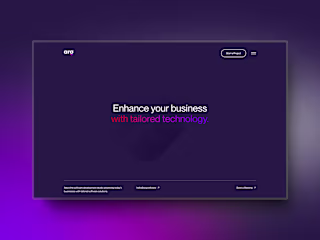 Arg - Webflow development