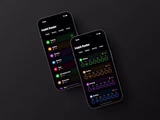Habit Radar: a habit tracking app built with SwiftUI