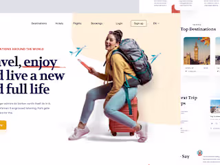 Travel agency Landing Page