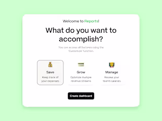 Personalized finance dashboard