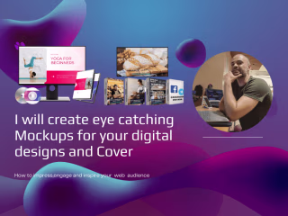 Mockups for your digital Designs and Ecover